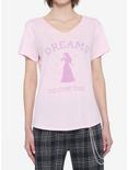 Disney Sleeping Beauty Dreams Do Come True Strappy Back Girls T-Shirt, PINK, hi-res