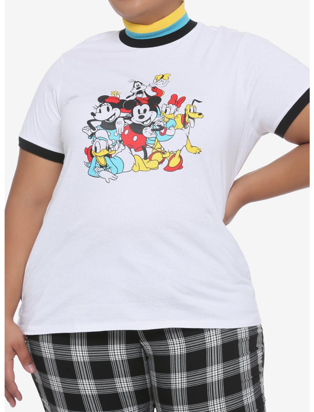 Disney The Sensational Six Rib Collar Girls T-Shirt Plus Size, MULTI, hi-res