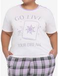 Disney Tangled Live Your Dream Taping Girls T-Shirt Plus Size, PURPLE, hi-res
