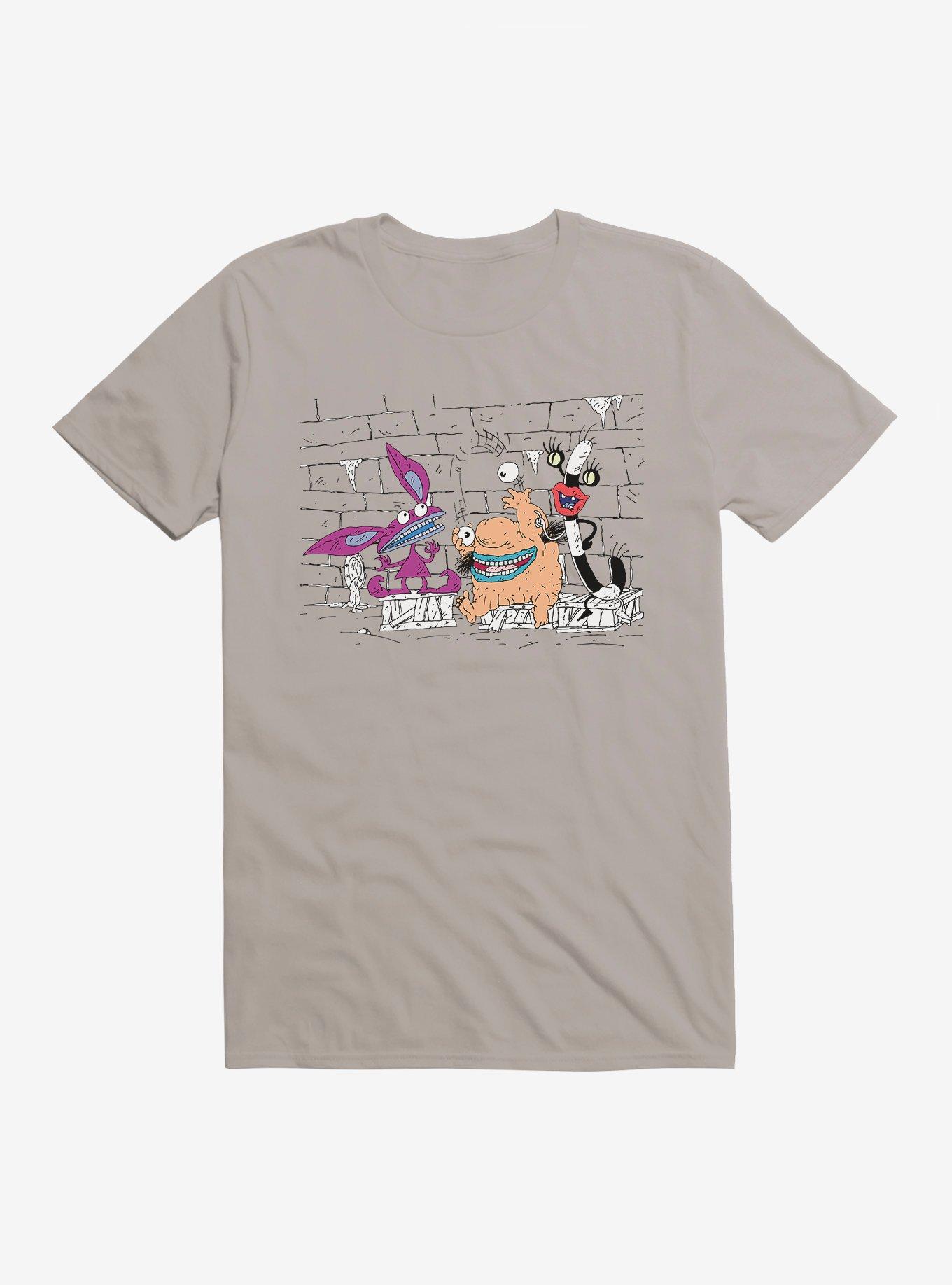 Aaahh!!! Real Monsters Group T-Shirt, LIGHT GREY, hi-res