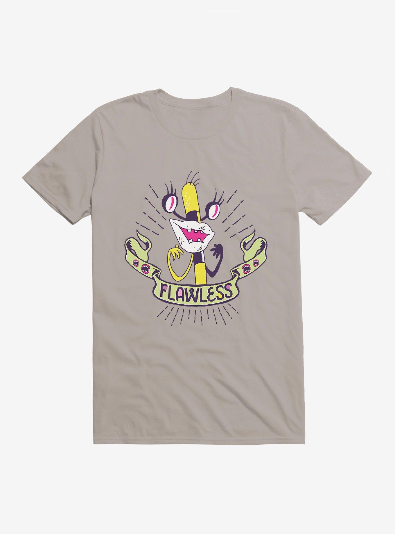 Aaahh!!! Real Monsters Oblina Flawless T-Shirt, LIGHT GREY, hi-res