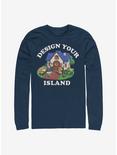 Animal Crossing: New Horizons Design Your Island Long-Sleeve T-Shirt, NAVY, hi-res