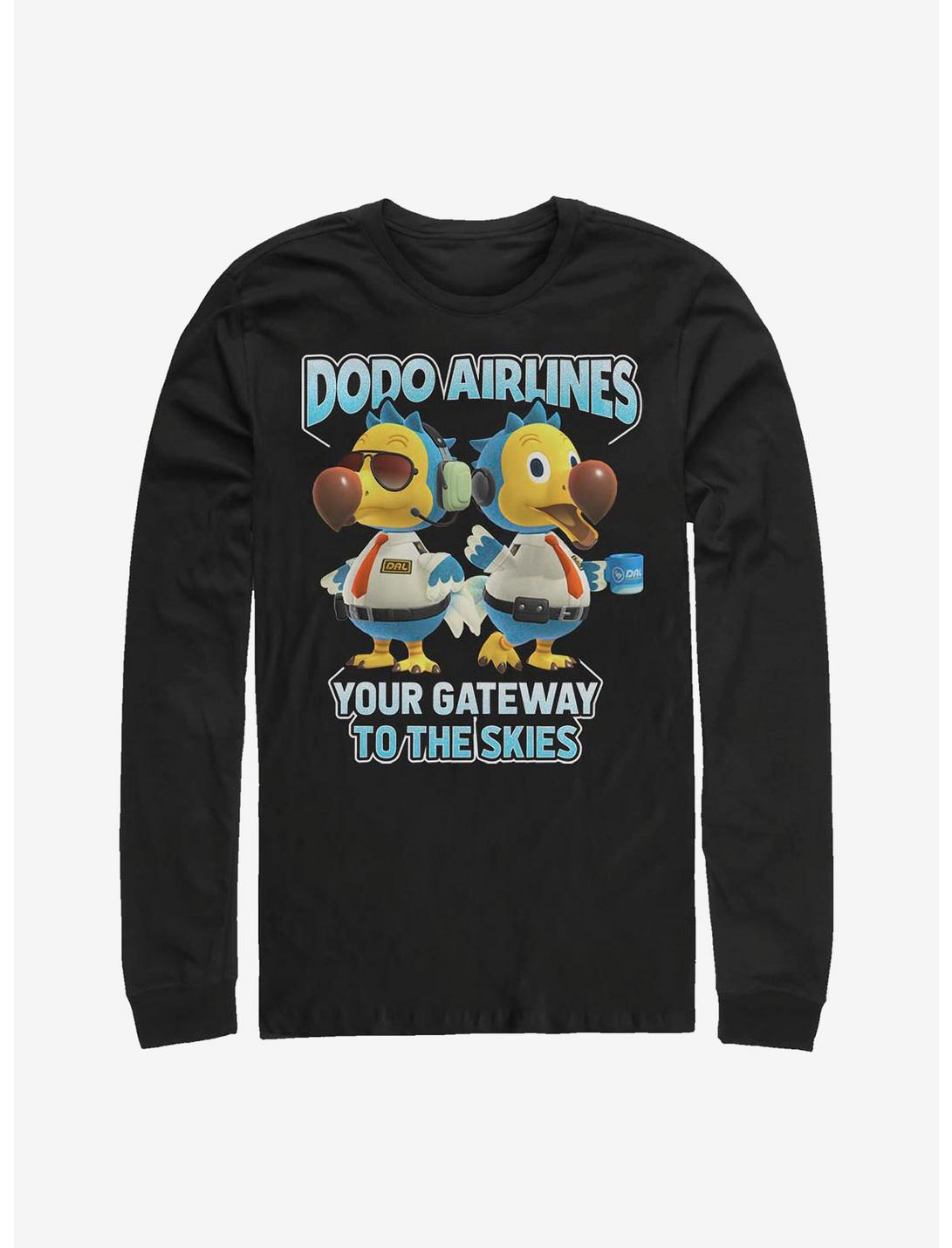 Animal Crossing: New Horizons Dodo Bros Long-Sleeve T-Shirt, BLACK, hi-res