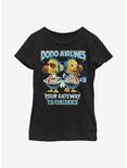 Animal Crossing: New Horizons Dodo Bros Youth Girls T-Shirt, BLACK, hi-res