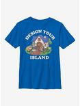 Animal Crossing: New Horizons Design Your Island Youth T-Shirt, ROYAL, hi-res