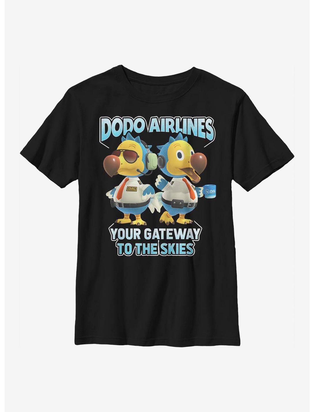 Animal Crossing: New Horizons Dodo Bros Youth T-Shirt, BLACK, hi-res