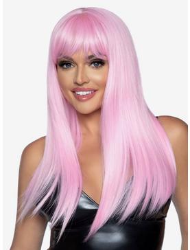 Long Straight Bang Wig Pink, , hi-res