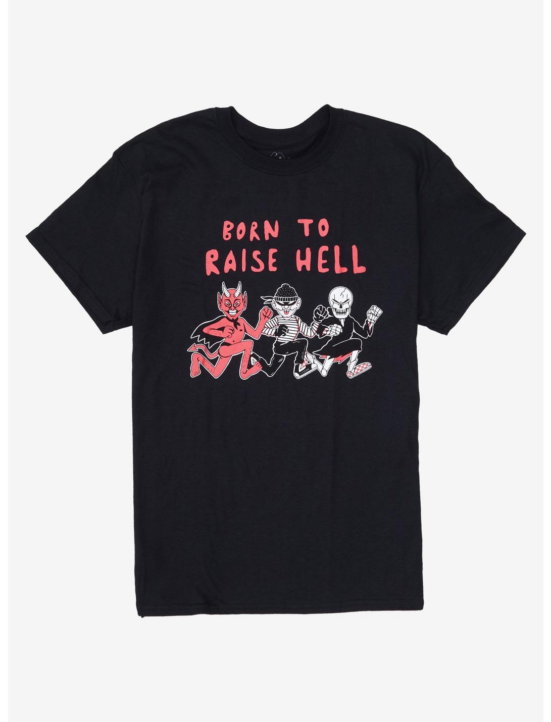 Born To Raise Hell T-Shirt By Crocodile Jackson, MULTI, hi-res