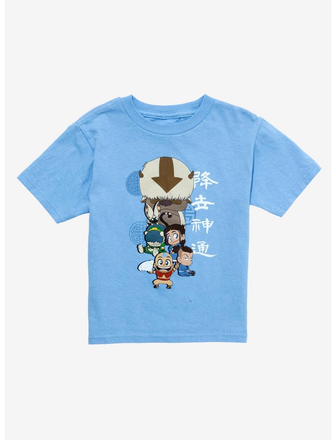 Avatar: The Last Airbender Chibi Group Toddler T-Shirt - BoxLunch Exclusive, LIGHT BLUE, hi-res