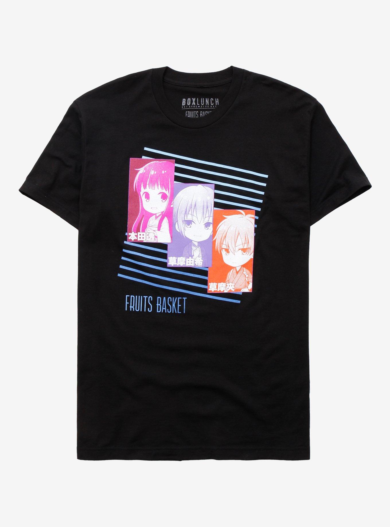 Fruits Basket Chibi Panels T-Shirt - BoxLunch Exclusive, BLACK, hi-res