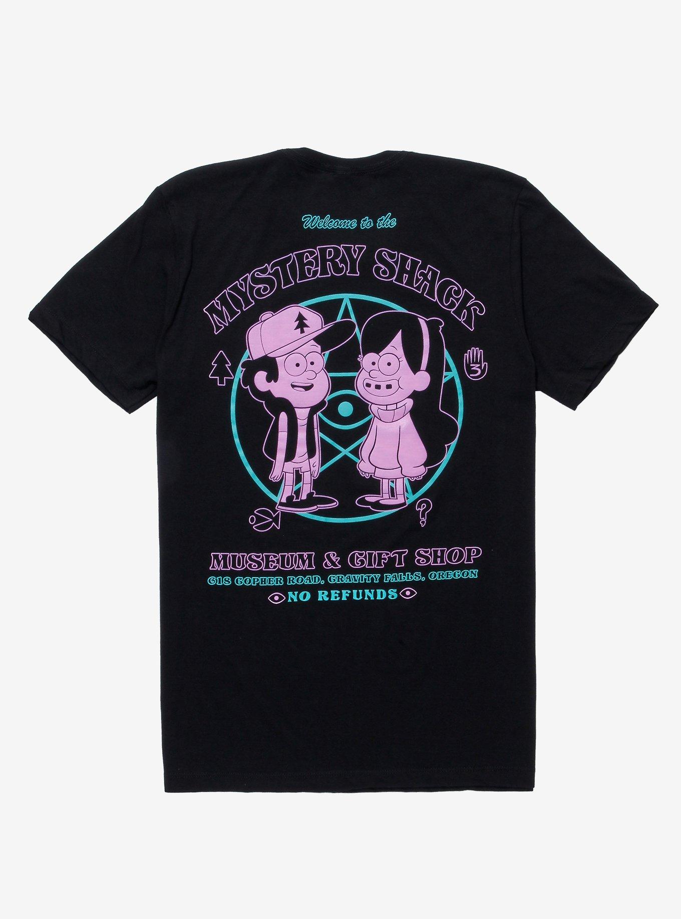 Disney Gravity Falls Mystery Shack T-Shirt - BoxLunch Exclusive, BLACK, hi-res