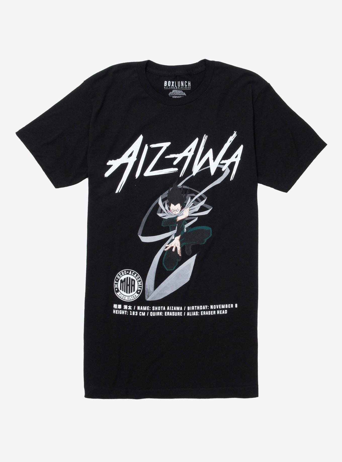 My Hero Academia Aizawa ID T-Shirt - BoxLunch Exclusive, BLACK, hi-res