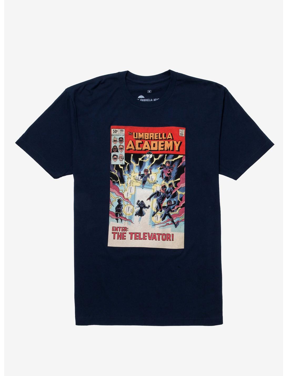 The Umbrella Academy Comic Book T-Shirt, BLACK, hi-res