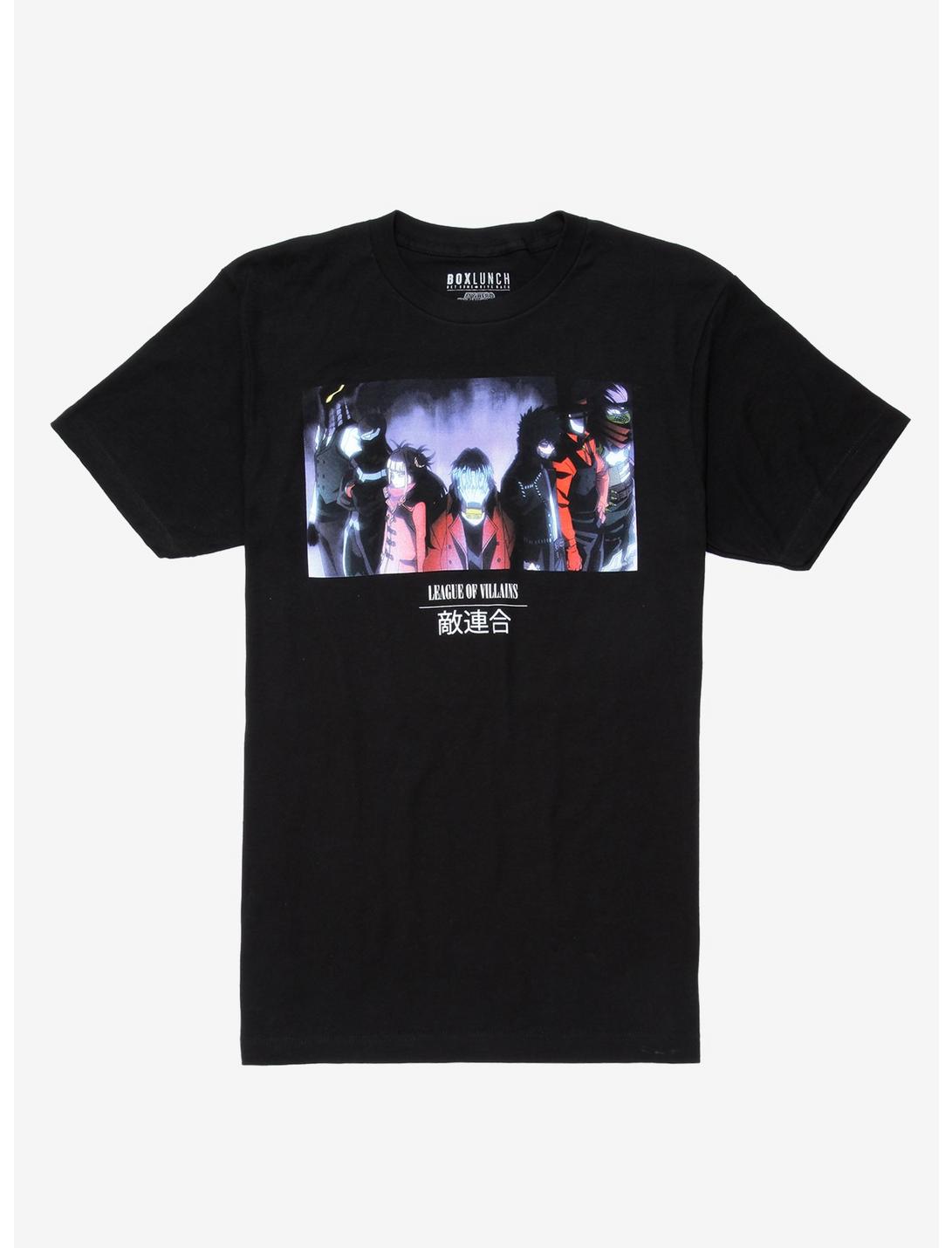 My Hero Academia League of Villains Group T-Shirt - BoxLunch Exclusive, BLACK, hi-res