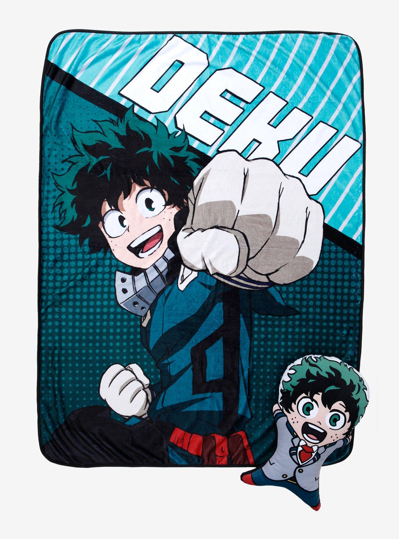 My Hero Academia Deku Pillow & Throw Blanket Set, , hi-res