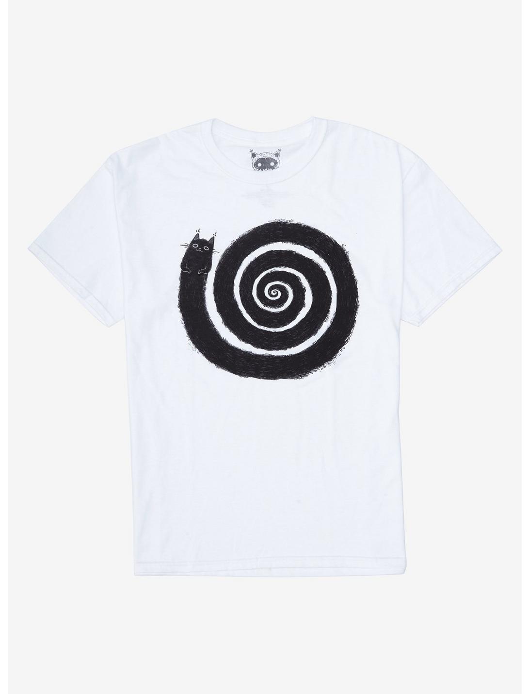 Spiral Cat T-Shirt By Guild Of Calamity, BLACK, hi-res