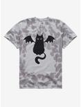 Cat Wings Tie-Dye T-Shirt By Guild Of Calamity, BLACK, hi-res