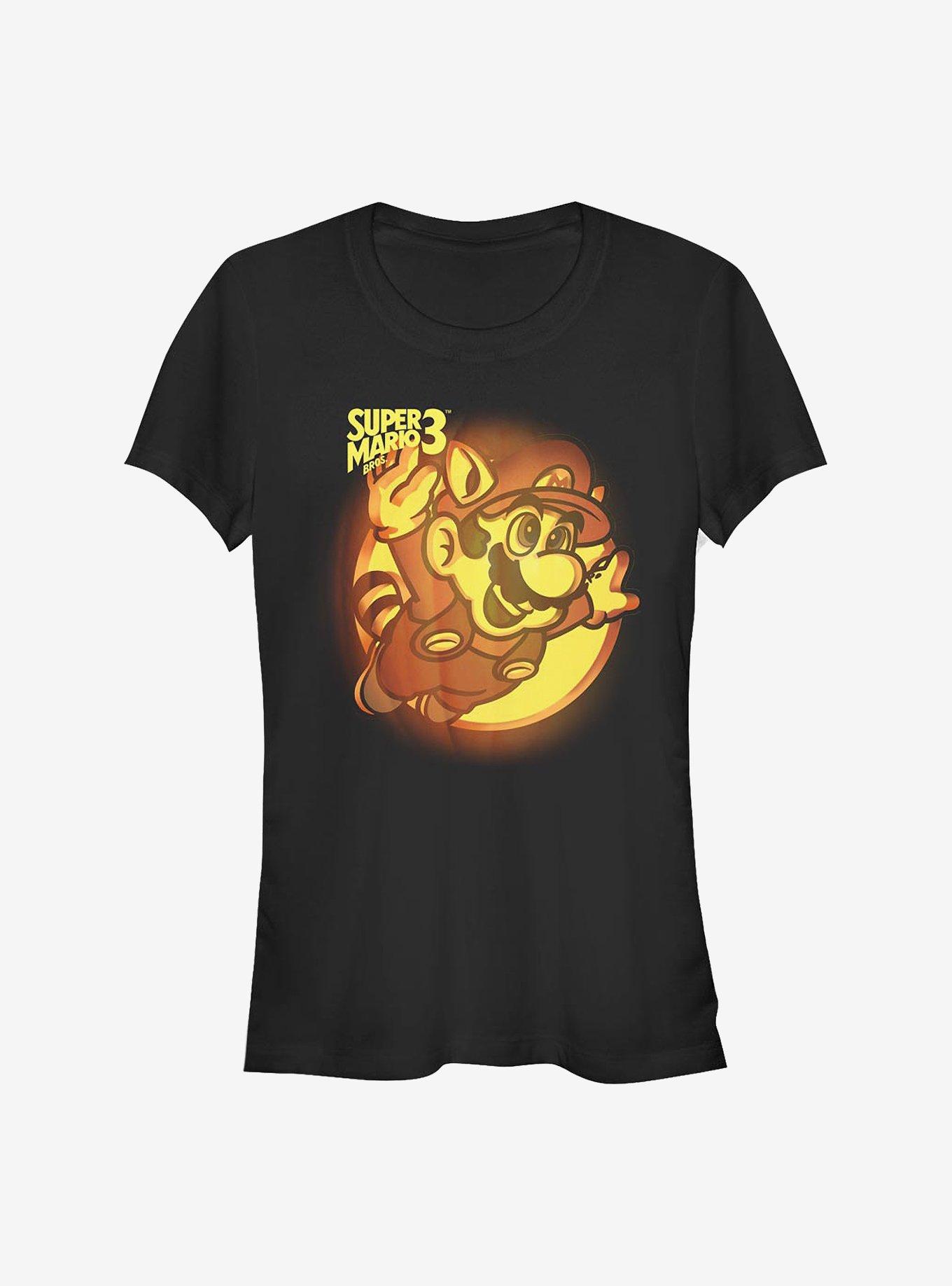 Nintendo Mario Pumpkin Logo Girls T-Shirt, , hi-res