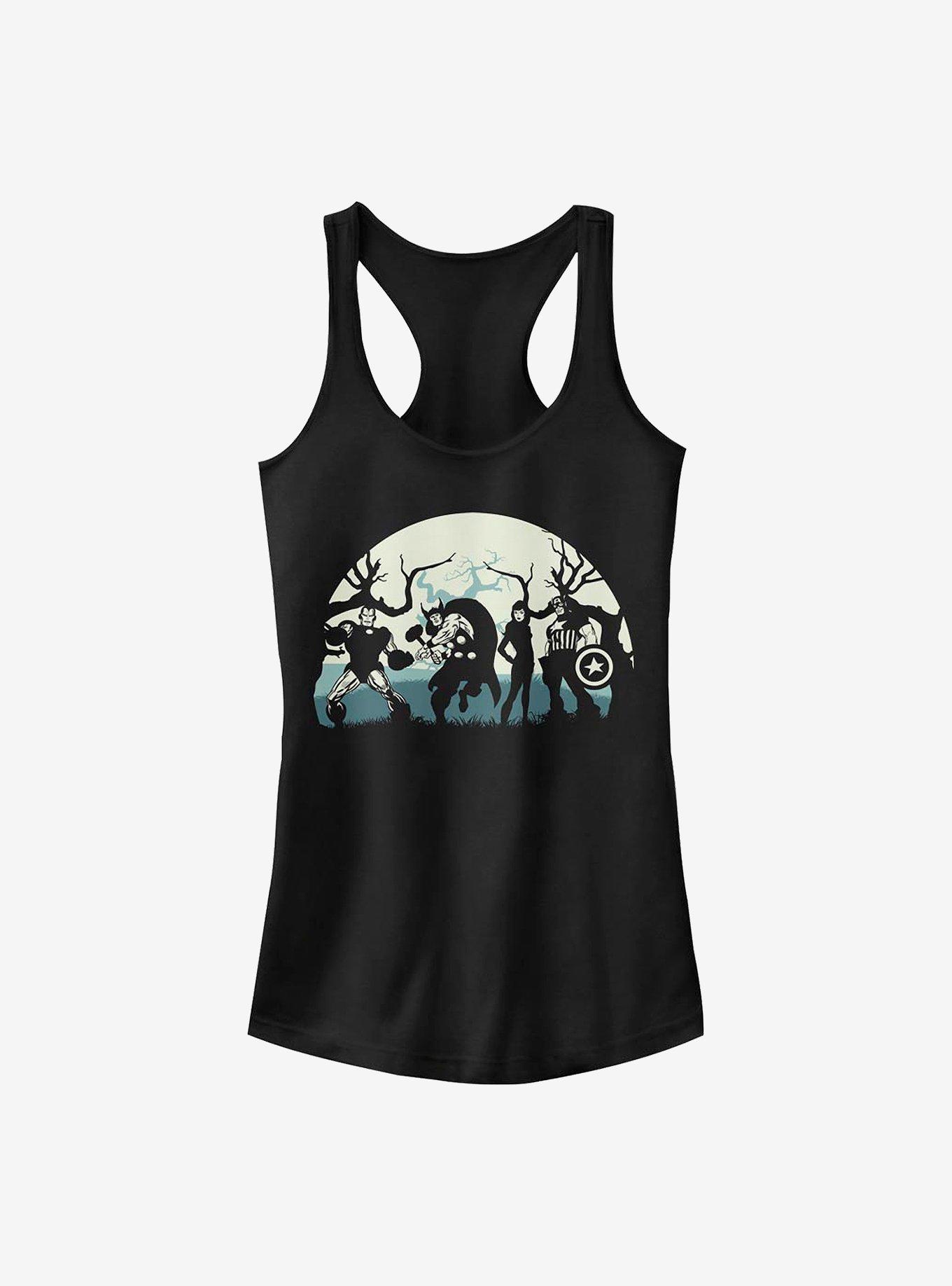 Marvel Avengers Avenge Or Treat Girls Tank, BLACK, hi-res