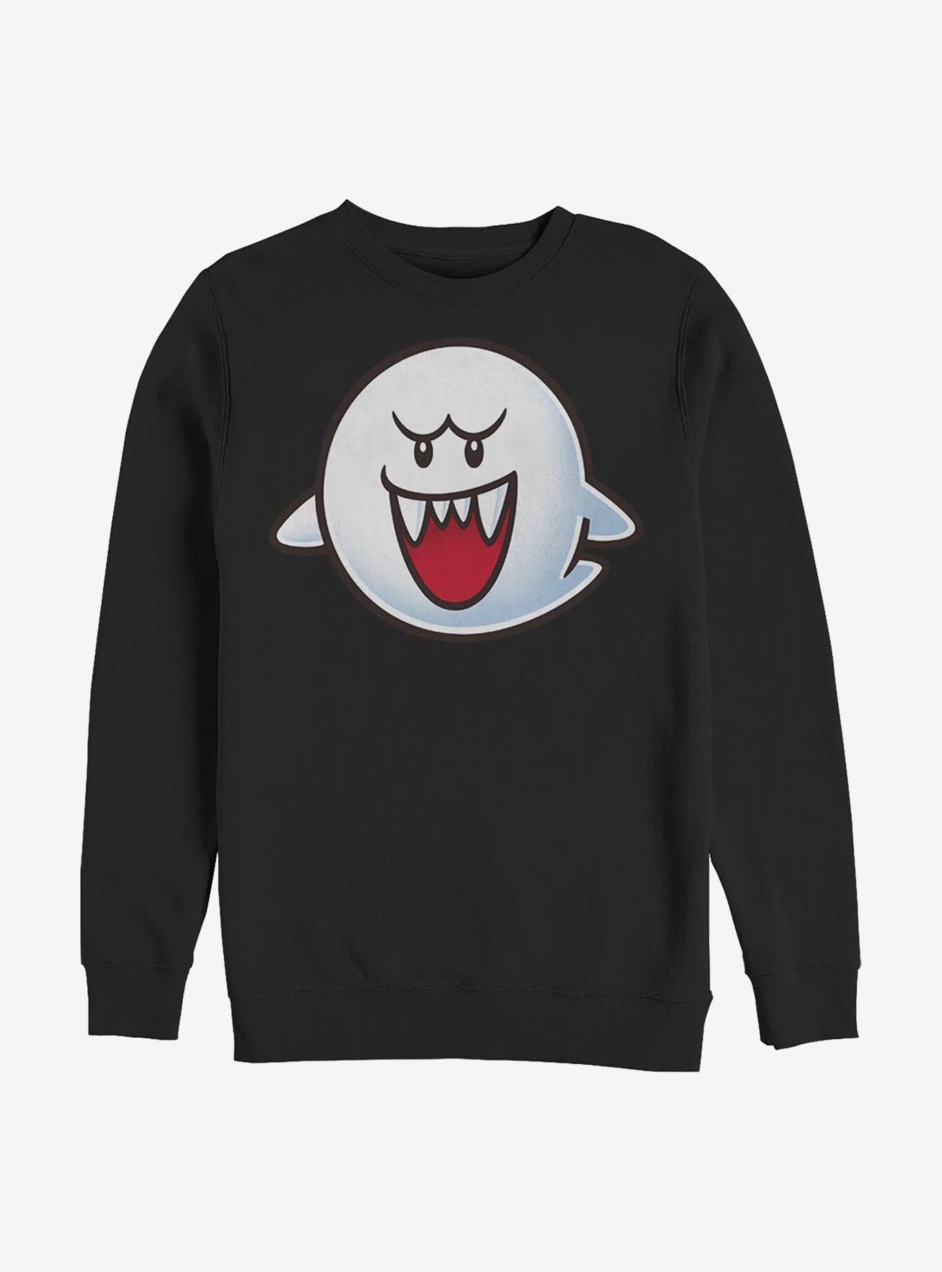 Nintendo Boo Face Sweatshirt - BEIGE/TAN | Hot Topic