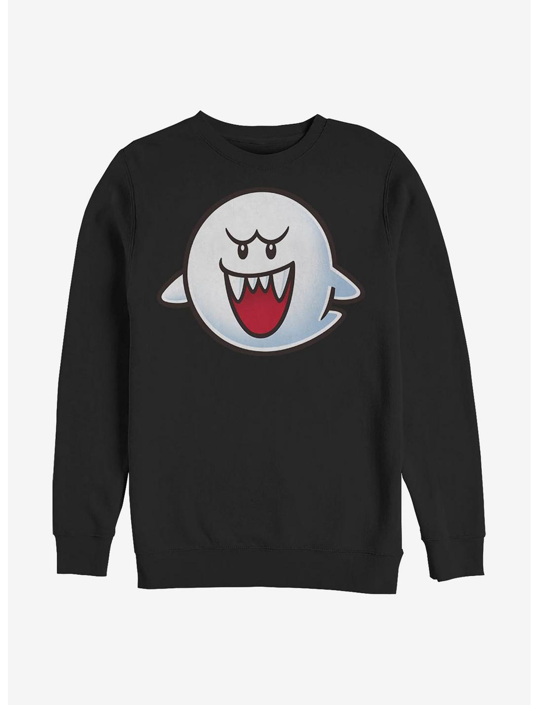 Nintendo Boo Face Sweatshirt, BLACK, hi-res