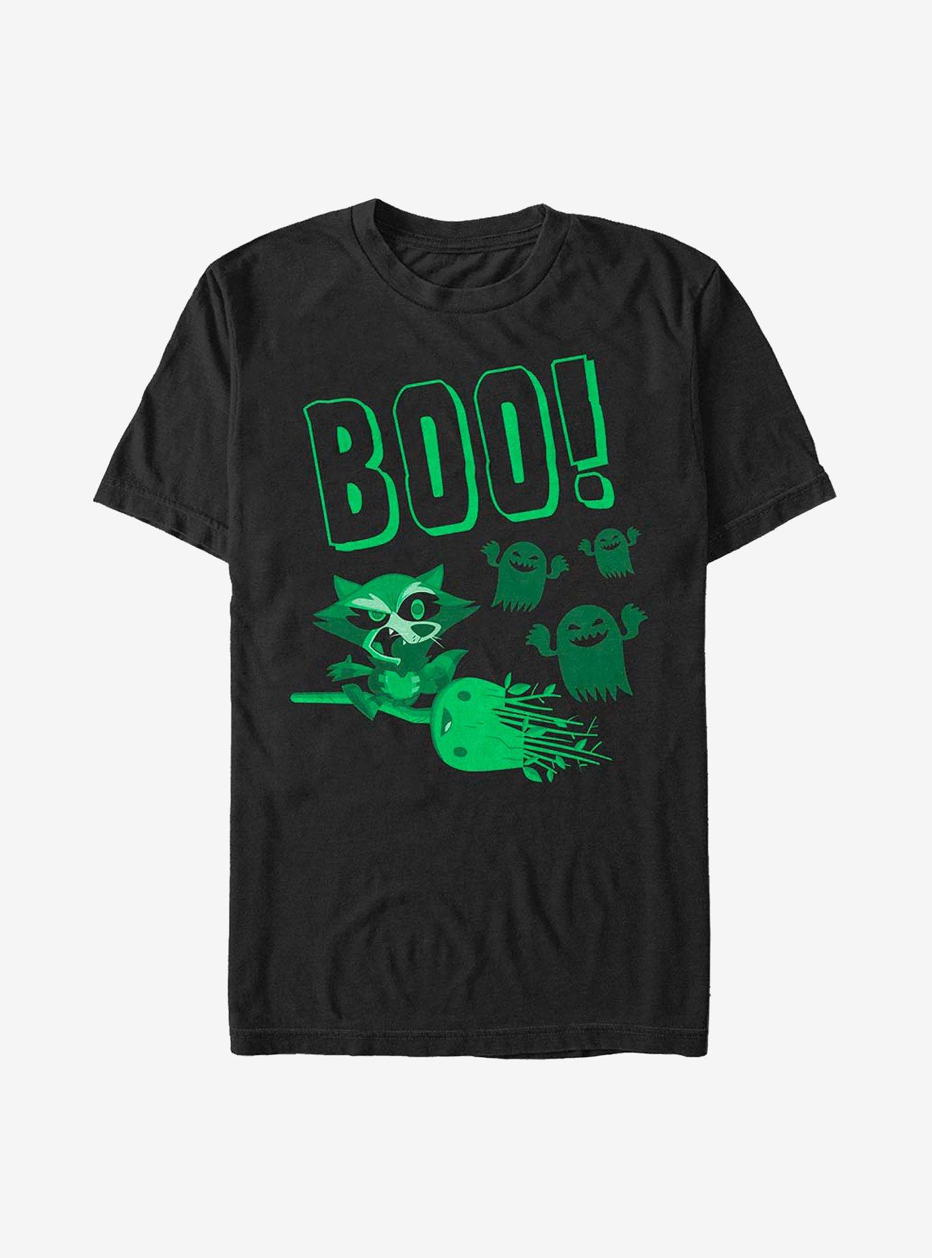 Marvel Guardians of The Galaxy Boo Rocket T-Shirt, BLACK, hi-res