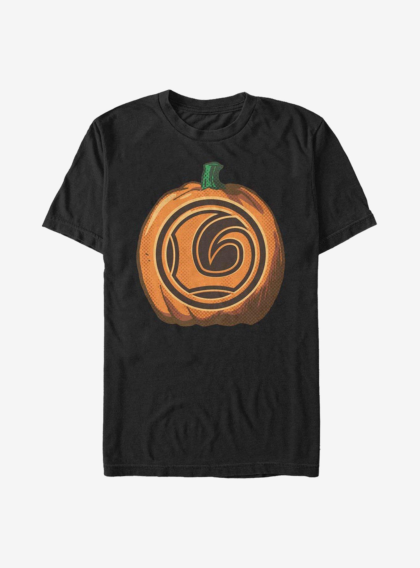 Marvel Avengers Loki Pumpkin T-Shirt, BLACK, hi-res