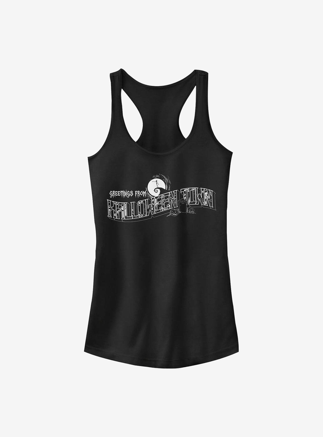 The Nightmare Before Christmas Greetings Halloween Town Girls Tank, , hi-res