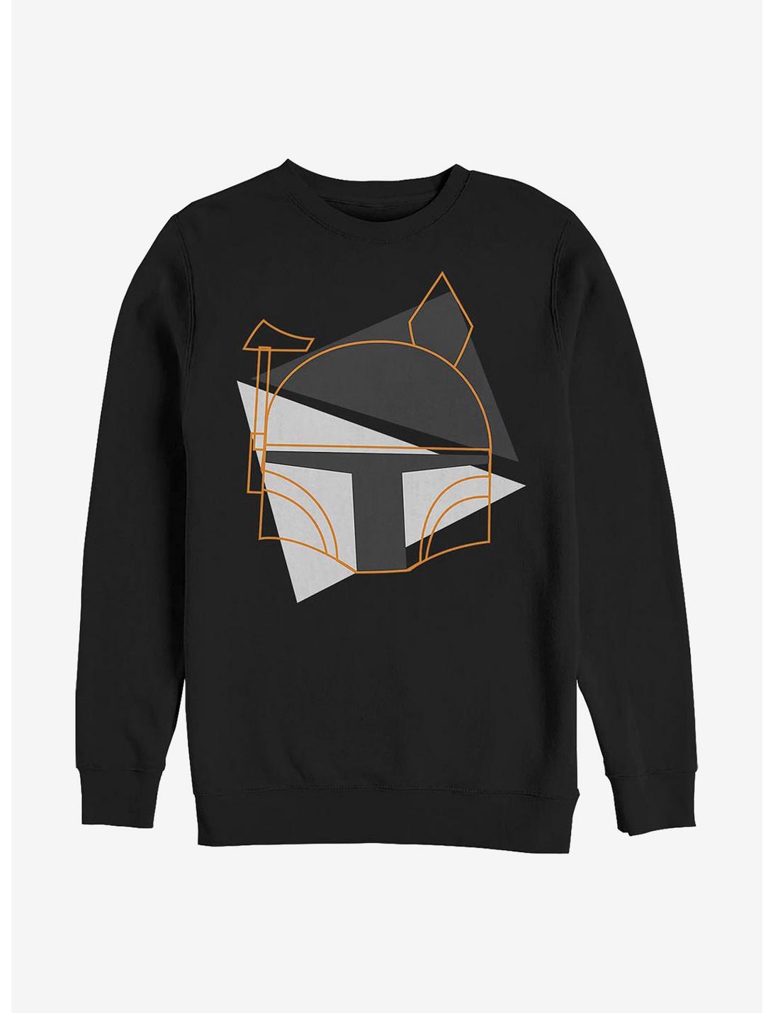 Star Wars Spooky Boba Lines Sweatshirt, BLACK, hi-res
