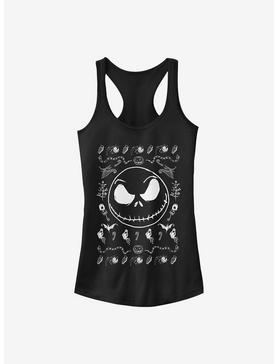 The Nightmare Before Christmas Jack Spooky Sweater Girls Tank, , hi-res