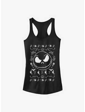 The Nightmare Before Christmas Jack Spooky Sweater Girls Tank Top, , hi-res