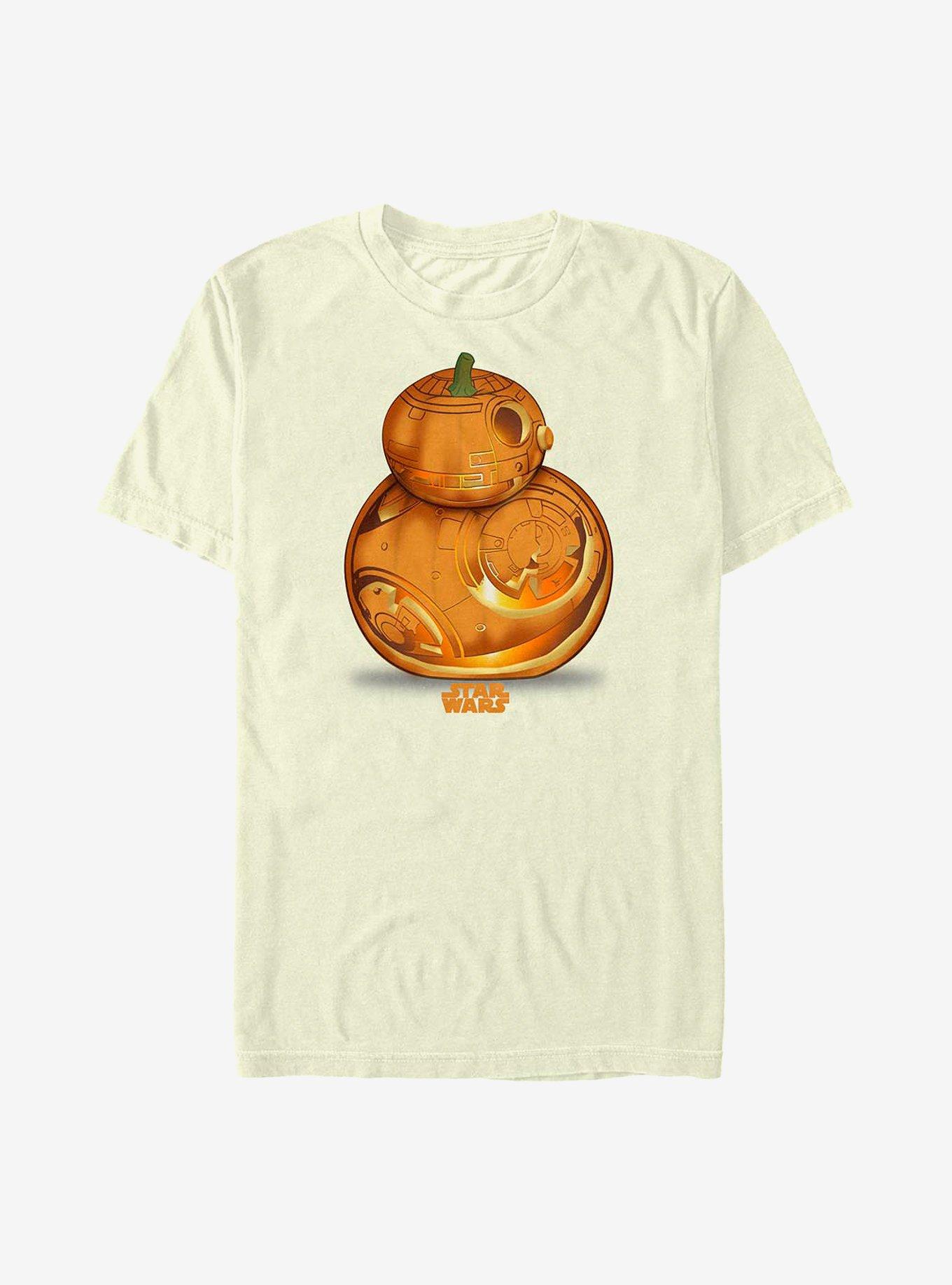 Star Wars BB-8 Pumpkin Logo T-Shirt, BLACK, hi-res