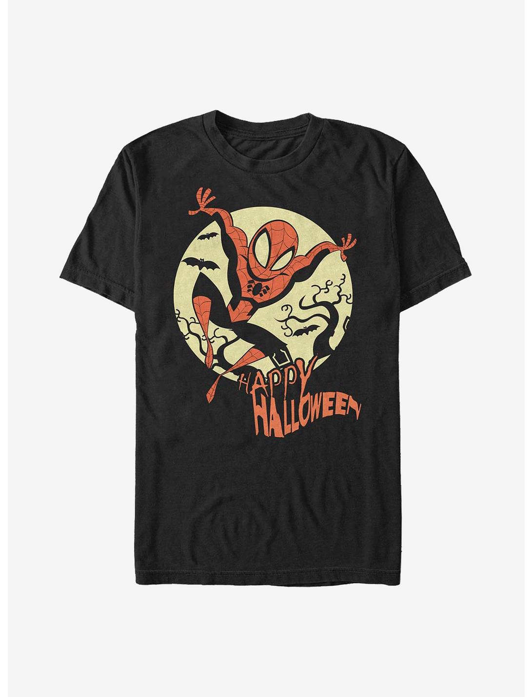 Marvel Spider-Man Hallow Moon T-Shirt, BLACK, hi-res
