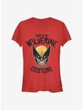 Marvel Wolverine Wolverine Is Costume Girls T-Shirt, RED, hi-res