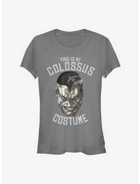 Marvel X-Men Colossus Costume Girls T-Shirt, CHARCOAL, hi-res