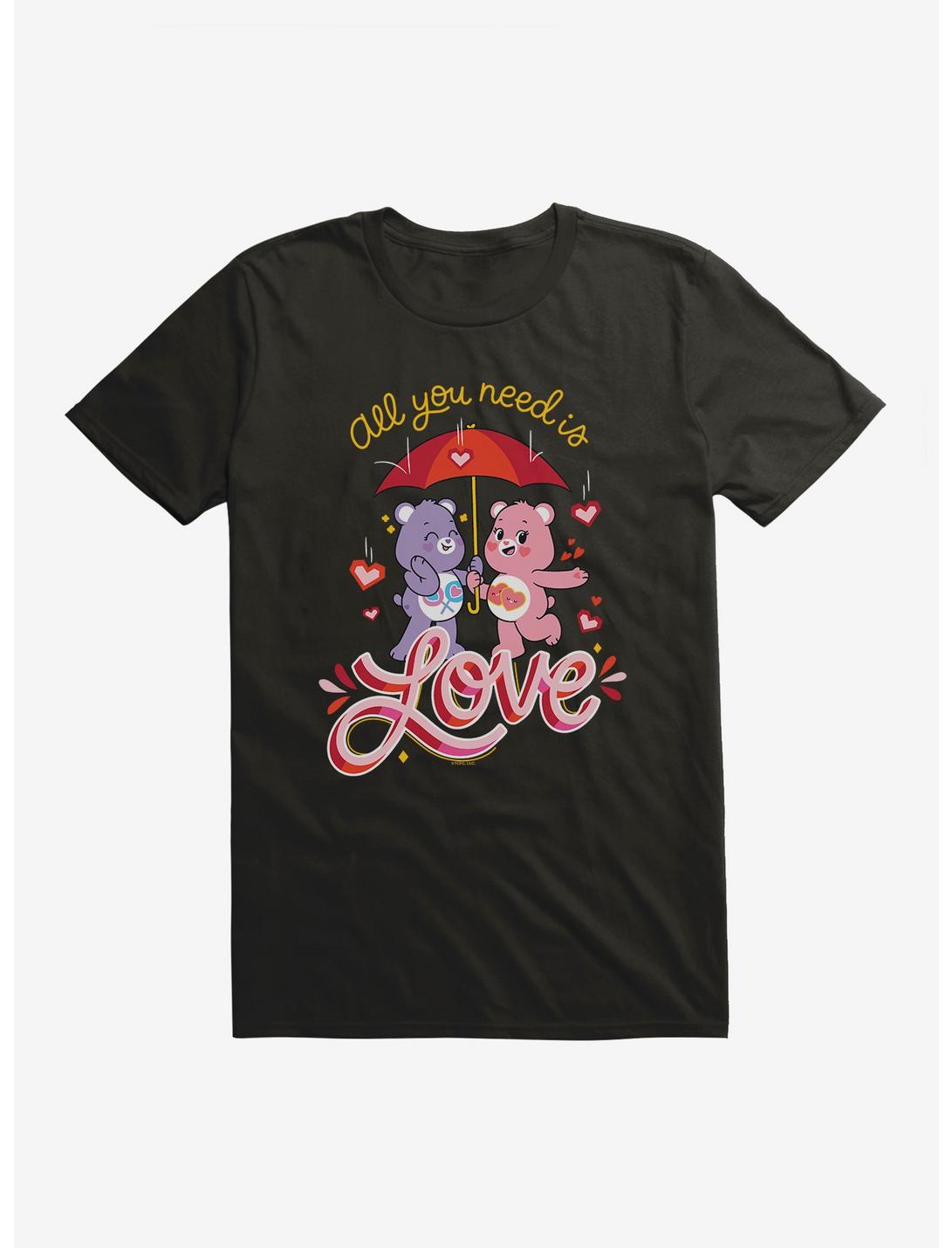 Care Bears All You Need Is Love T-Shirt, BLACK, hi-res