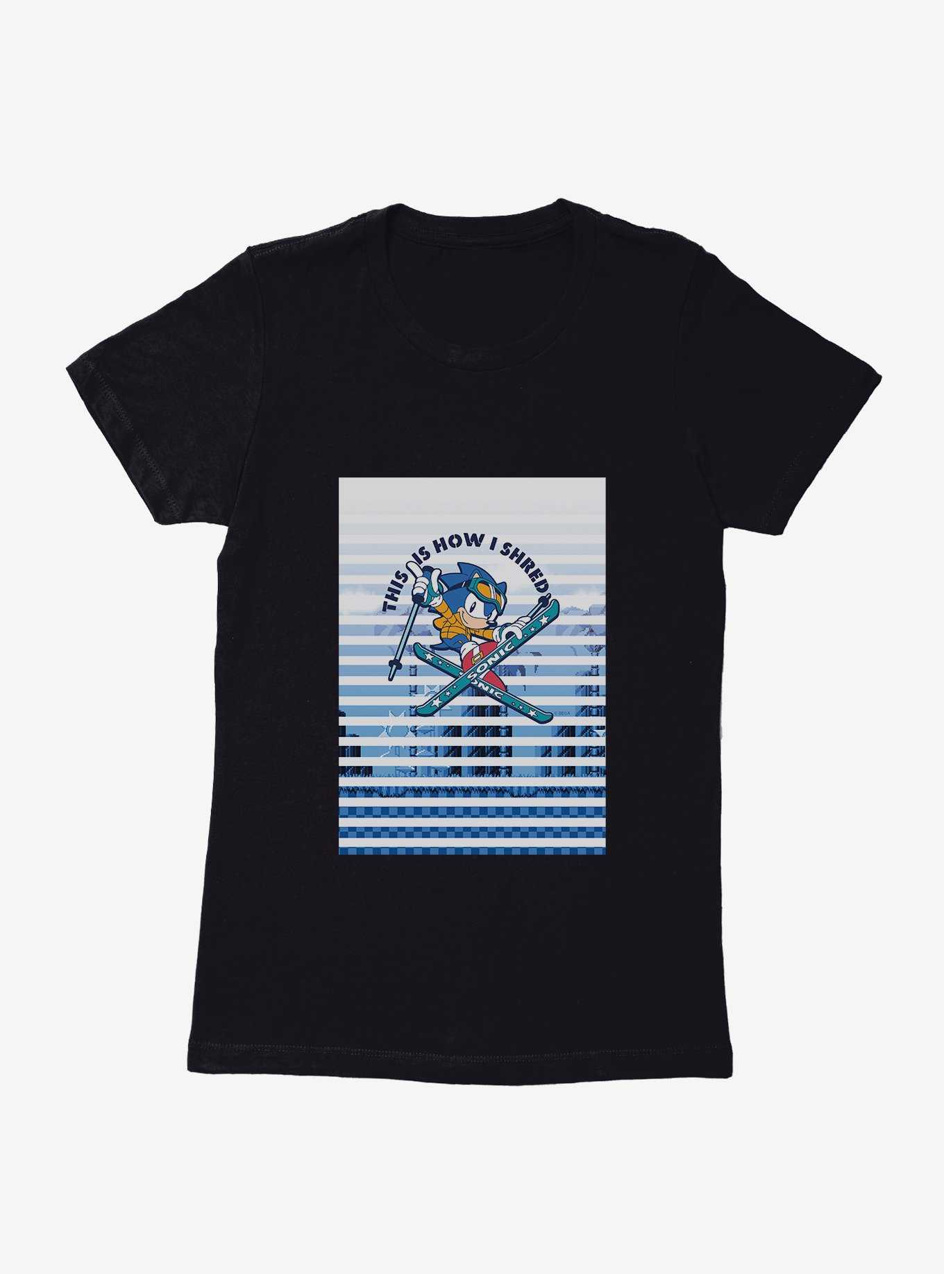 Sonic The Hedgehog Sonic Skiing Womens T-Shirt, , hi-res