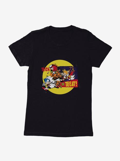 Sonic The Hedgehog Sonic, Tails and Knuckles Trick Or Treat Womens T ...