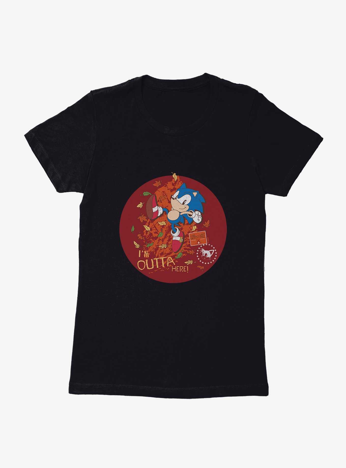 Sonic The Hedgehog Sonic Through The Leaves Womens T-Shirt, , hi-res