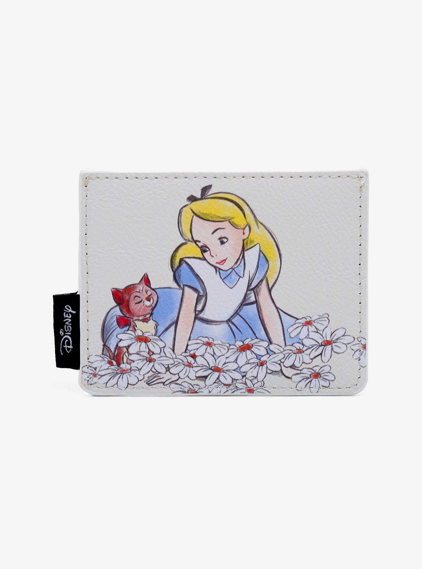 Loungefly Disney Alice In Wonderland Alice & Dinah Sketch Cardholder, , hi-res