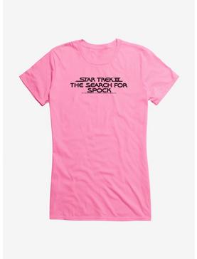 Star Trek The Search For Spock Title Girls T-Shirt, CHARITY PINK, hi-res