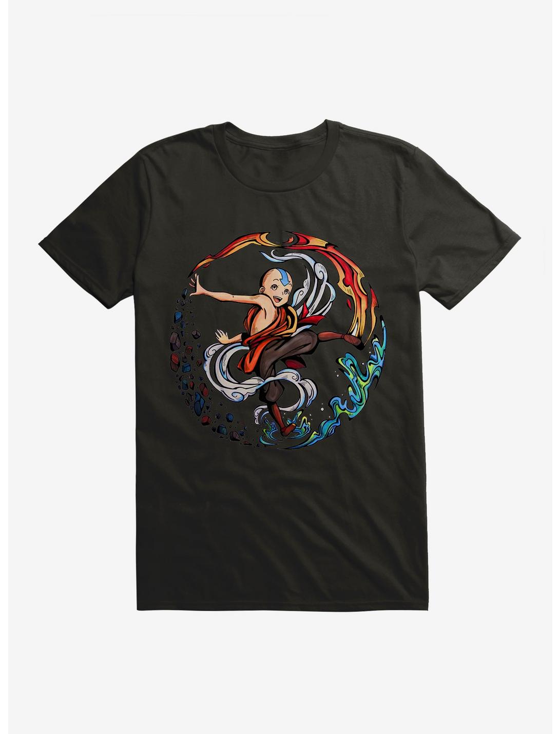 Avatar: The Last Airbender Aang The Avatar T-Shirt, BLACK, hi-res