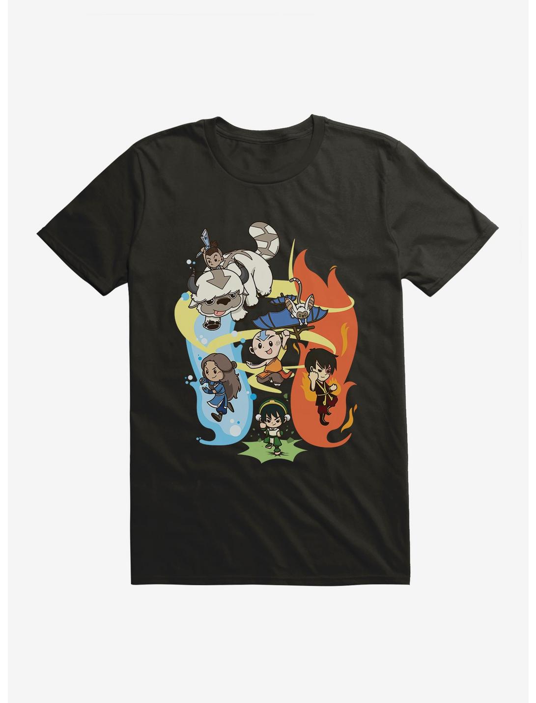 Avatar: The Last Airbender Book Three Adventures T-Shirt - BoxLunch Exclusive, BLACK, hi-res