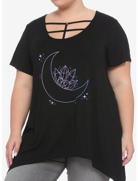 Moon Crystals Shark Bite Strappy Girls Top Plus Size, , hi-res