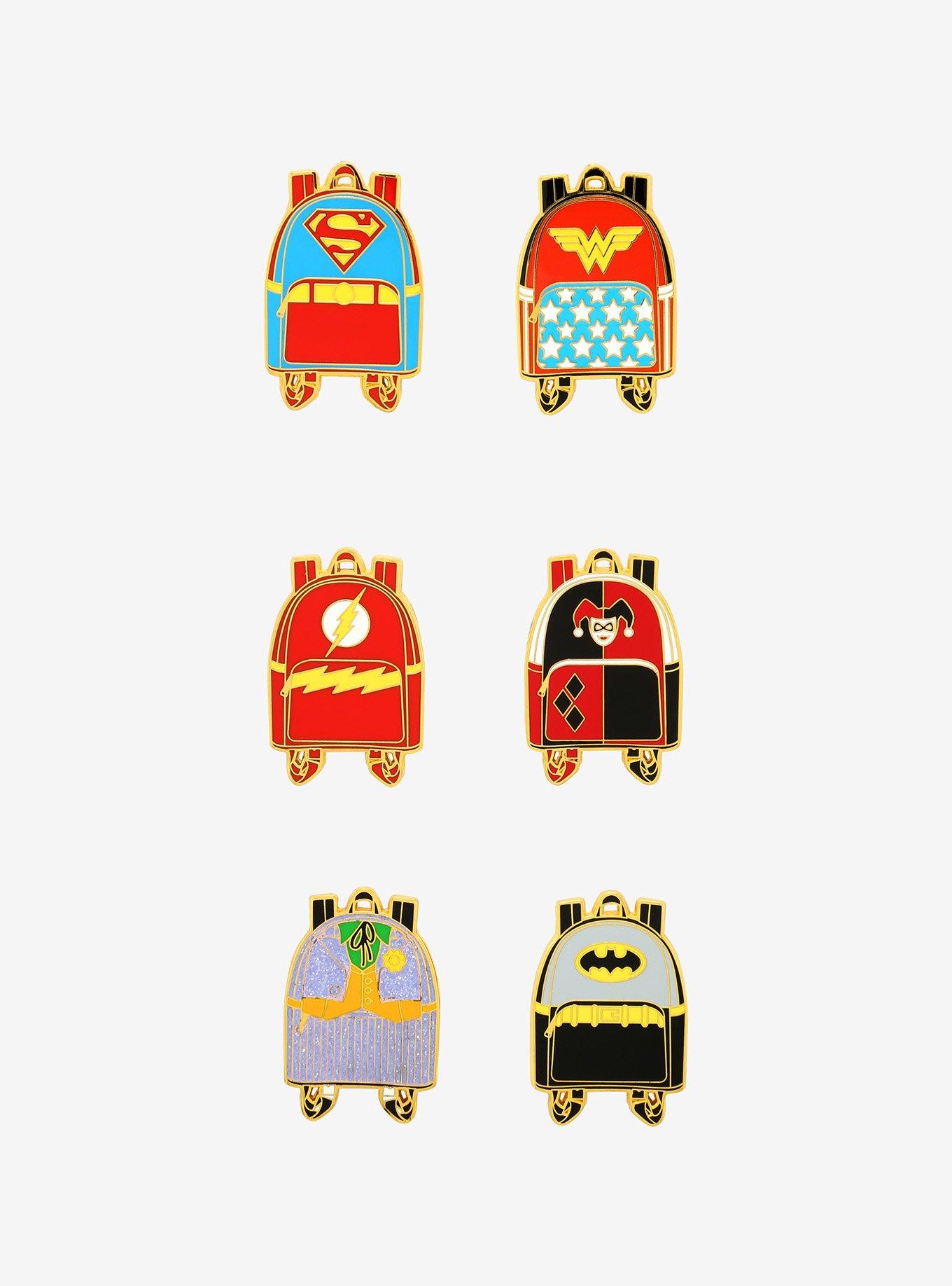Loungefly DC Comics Backpack Blind Box Enamel Pin, , hi-res