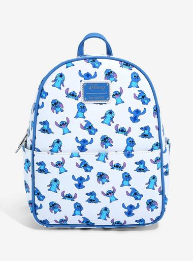 Stitch Camera Mini Backpack BoxLunch Exclusive Disney Faux Fur NWT Loungefly Disney Lilo & Stitch Sleeping Stitch Mini Backpack  main image 4
