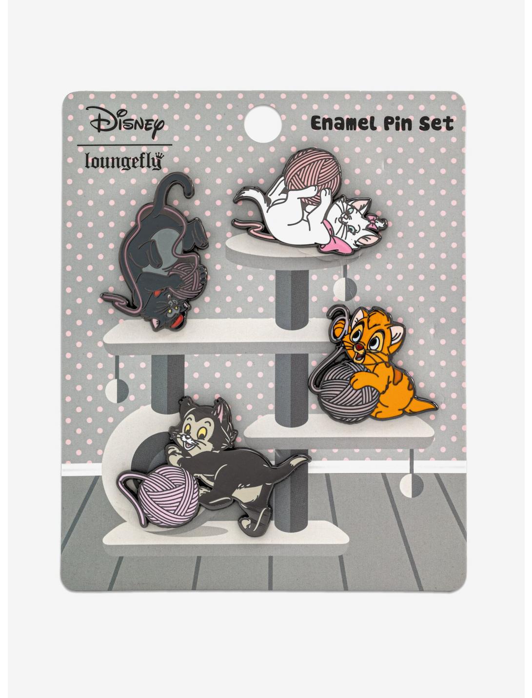 Loungefly Disney Cats Enamel Pin Set, , hi-res