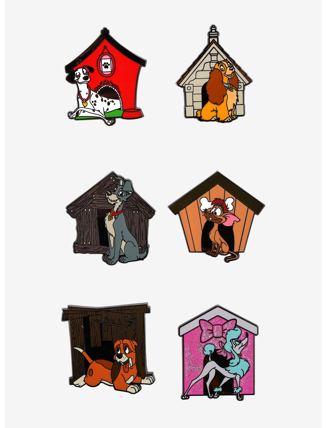 Loungefly Disney Dog Houses Random Blind Box Enamel Pins {Pre-Order} Sealed 