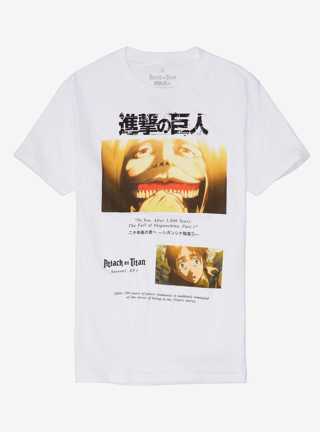 Attack On Titan Season 1 Episode 1 T-Shirt, WHITE, hi-res