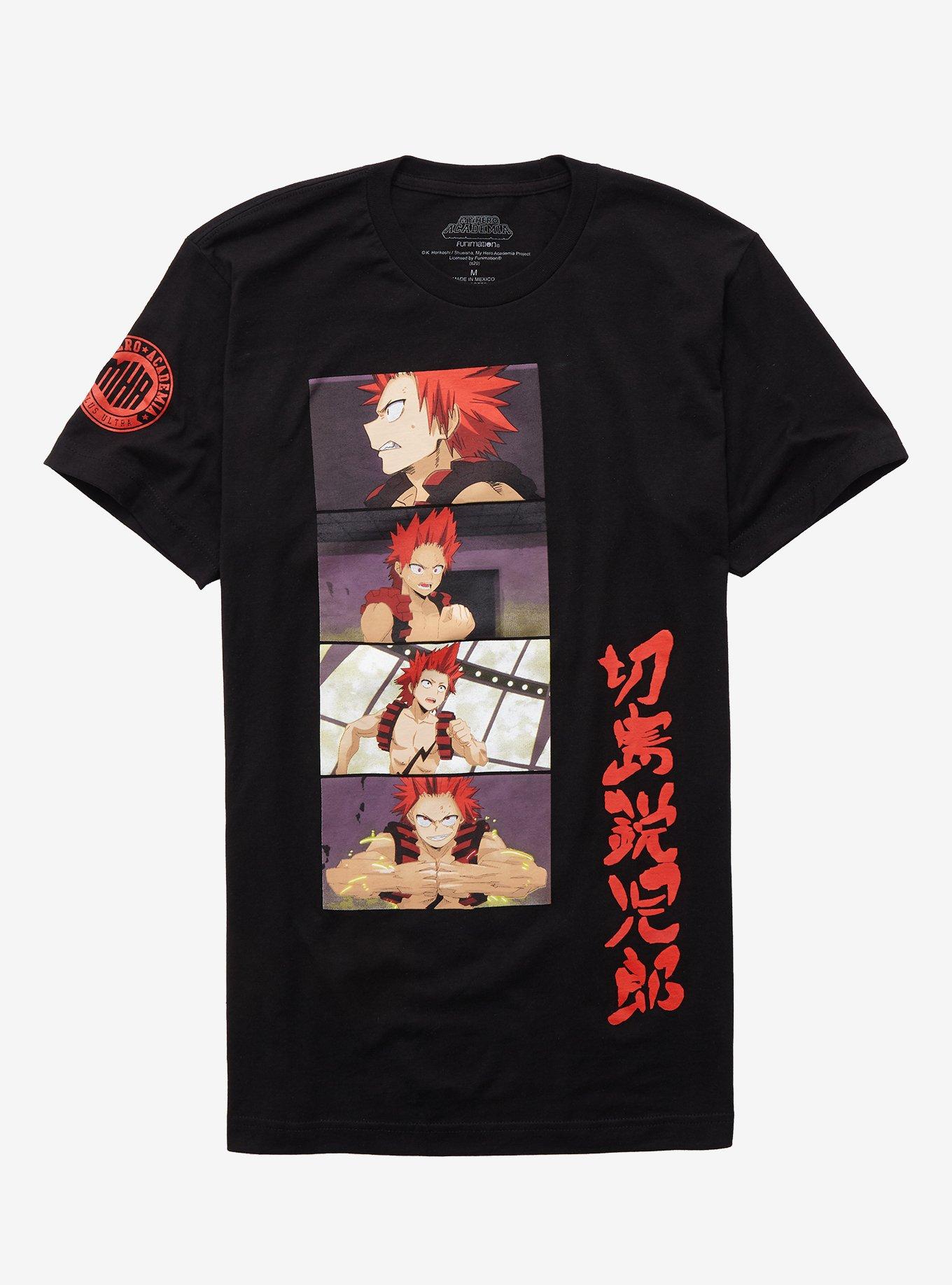 My Hero Academia Kirishima Panels T-Shirt, BLACK, hi-res